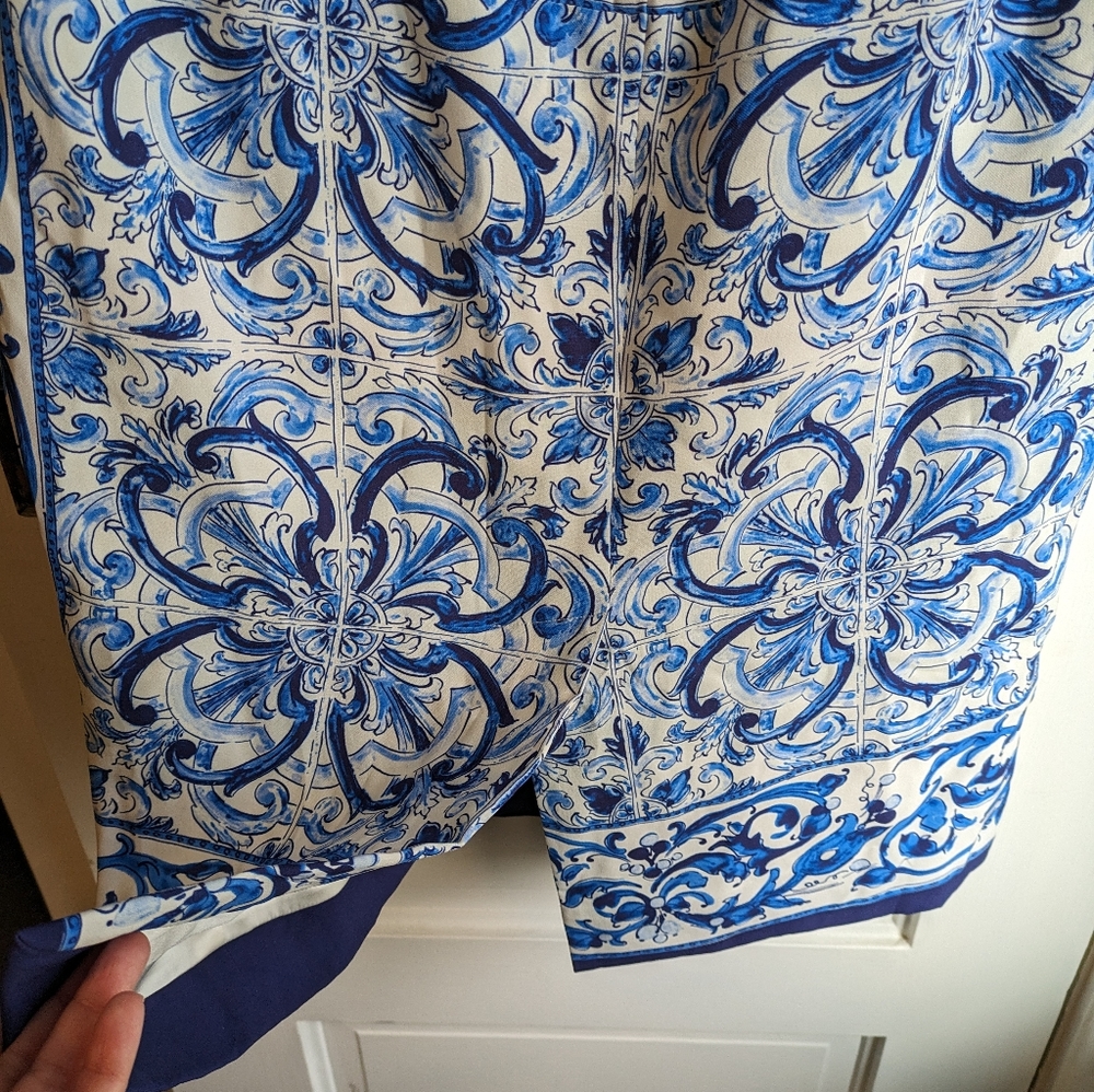 Dolce & Gabbana Scroll-Print Sheath Dress - Picture 5 of 9